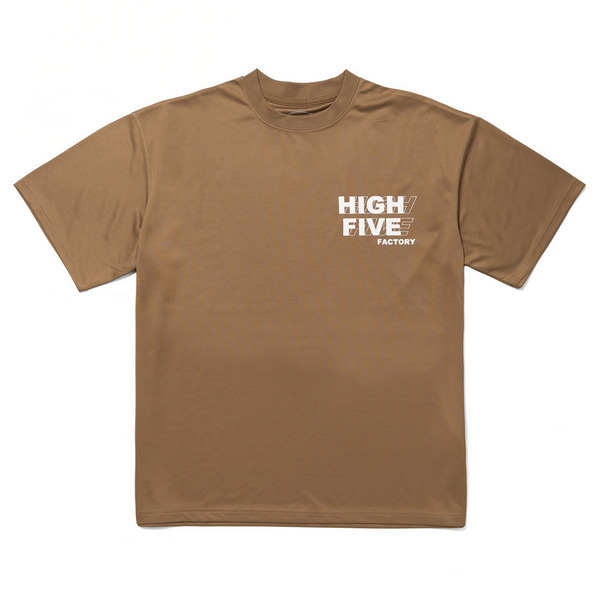 HFF Continuous Logo Dry SS TEE 詳細画像 Brown 1