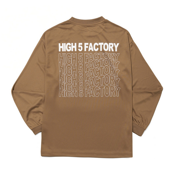 HFF Continuous Logo Dry LSTEE 詳細画像 Brown 1