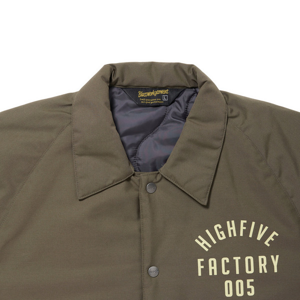 HFF×BLUCO QUILTHING COACH JACKET 詳細画像 Olive 2