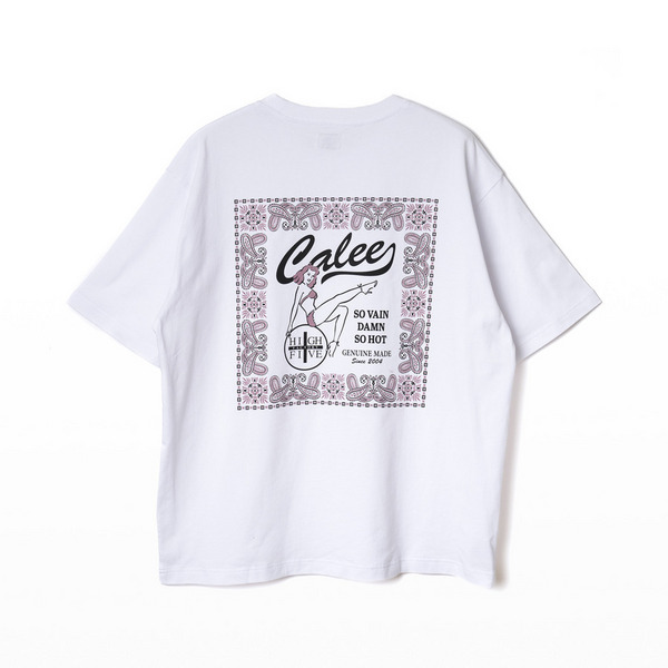 HFF×CALEE RETRO GIRL BANDANNA TEE 詳細画像 White 1