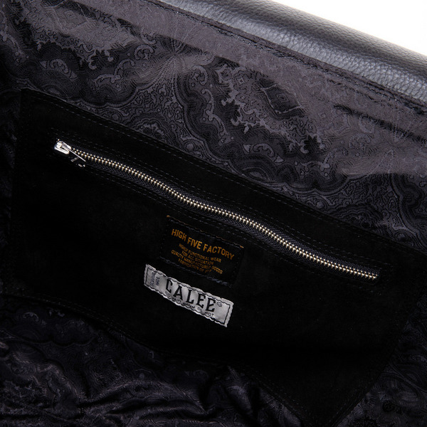 HFF×CALEE LEATHER BOSTON BAG 詳細画像 Black 12