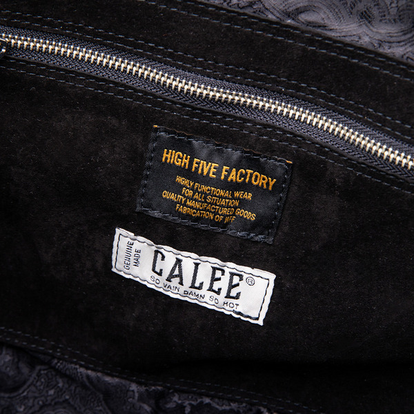 HFF×CALEE LEATHER BOSTON BAG 詳細画像 Black 15