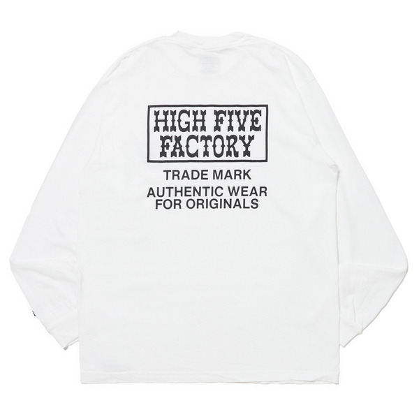 HFF LOGO Basic LS Tshirt 詳細画像 White 2