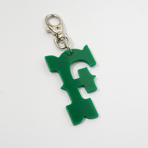 F LOGO KEYCHAIN 詳細画像 Green 1