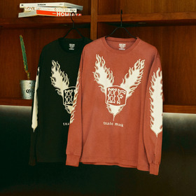 HFF FIRE PATTERN LOGO LS TEE 詳細画像