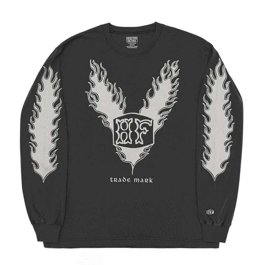 HFF FIRE PATTERN LOGO LS TEE | HIGH FIVE FACTORY（ハイ ファイブ