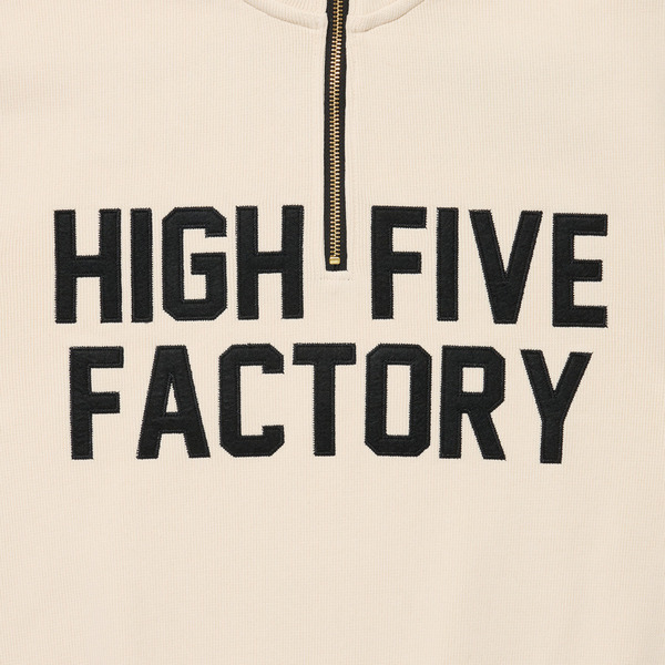 HFF PATCH LOGO HALF ZIP SWEAT 詳細画像 Offwhite×Black 5