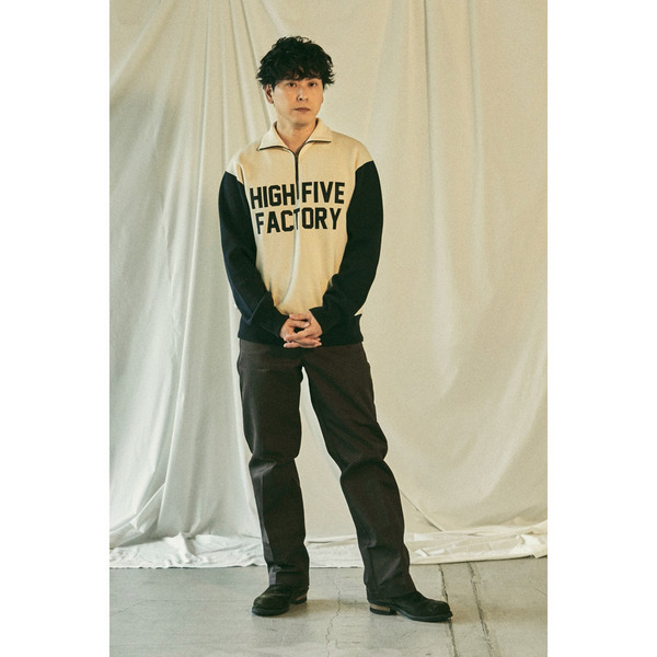 HFF PATCH LOGO HALF ZIP SWEAT 詳細画像 Offwhite×Black 9