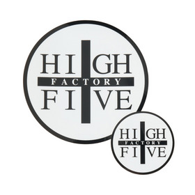 HIGH FIVE FACTORY STICKER CIRCLE