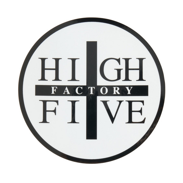 HIGH FIVE FACTORY STICKER CIRCLE 詳細画像 White 1