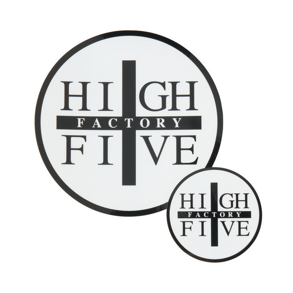 HIGH FIVE FACTORY STICKER CIRCLE 詳細画像 White 1
