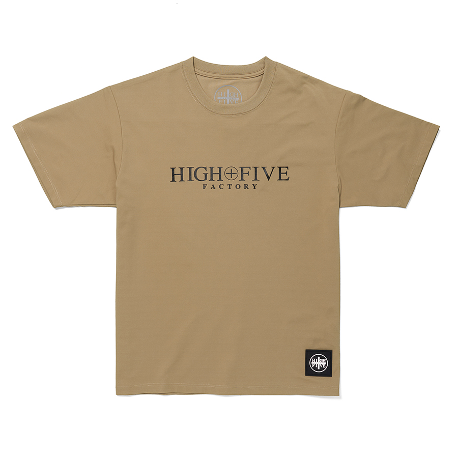 HIGH FIVE FACTORY Logo Dry T Shirts 詳細画像 Beige 1